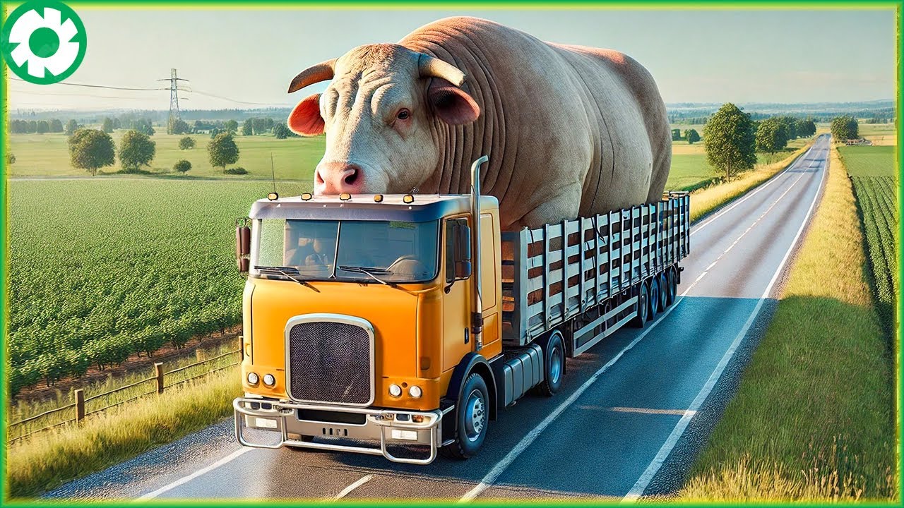 Transporting Giant Cattle This Way - Biggest Heavy Equipment Machines | AgricultureTechnology