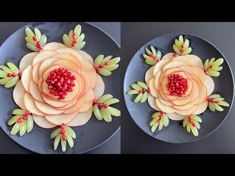 Super Fruits Decoration Idea /Apple, Pomegranate and Grape’s Flower / Gaye Holud’s Fruits Decoration
