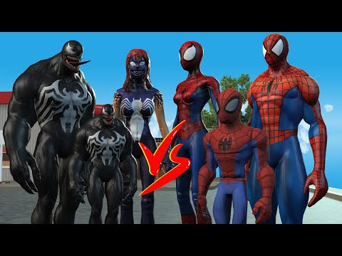 Team Venom VS Team Spider man - EPIC SUPERHEROES WAR #Color Alien