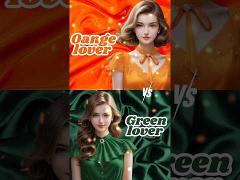 🧡 Orange vs Green 💚 | Fashion Battle 👗✨ | Dress 💄 Nails 💅 Makeup 👠 | Trendy Spark