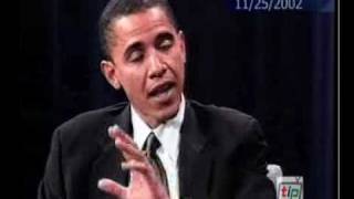 In 2002 following the military build up prior to the 2003 invasion of Iraq Obama was a vocal critic of the Iraq War. This video comes from a 2002 interview Obama gave on the war.