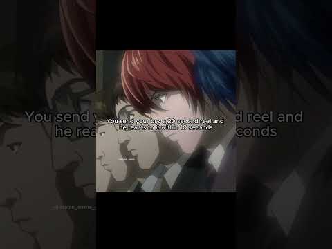 Relatable Anime「 Yagami Light and L  」Death Note pt.32 - #anime #real