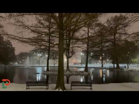 Winter Scenes from Oklahoma State University - Stillwater, Oklahoma | February 2, 2022 #okwx