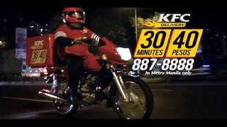 KFC Delivery: 30 minutes guaranteed for a fixed P40 delivery fee