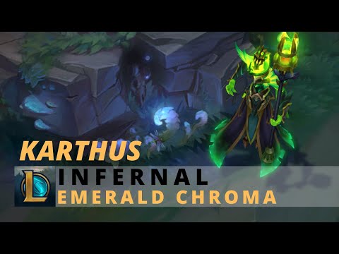 Infernal Karthus Emerald Chroma - League Of Legends