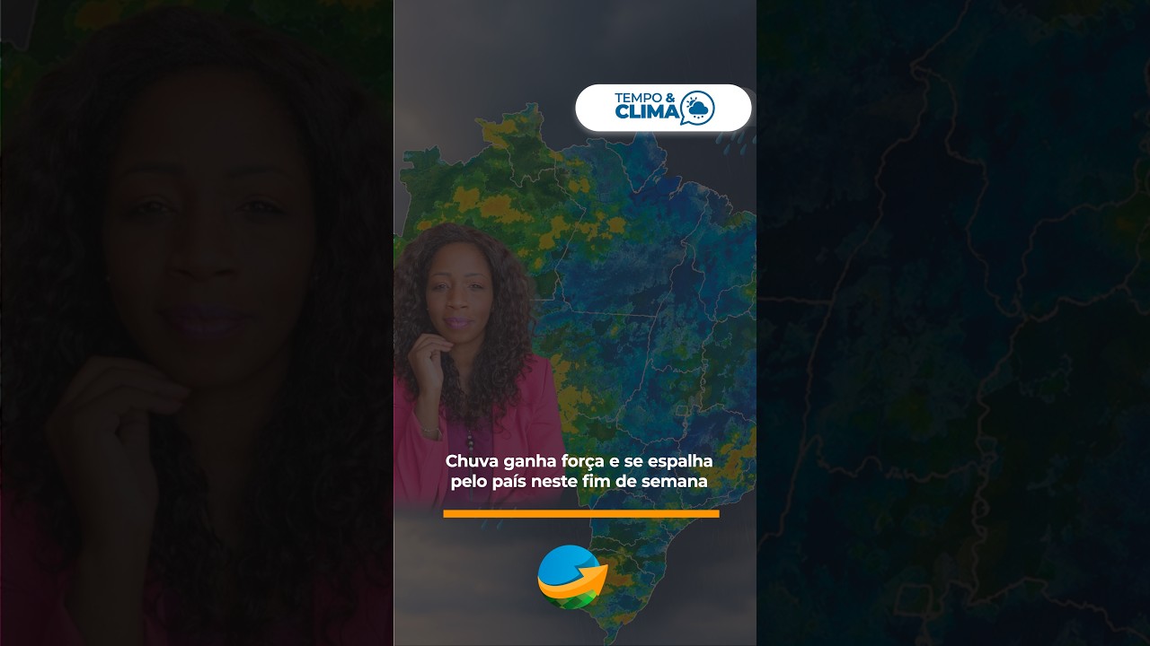 Chuva ganha força e se espalha pelo país neste fim de semana