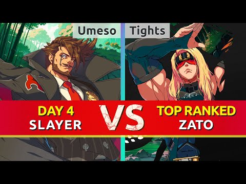 GGST ▰ Umeso (Slayer) vs Tights (TOP Ranked Zato). High Level Gameplay