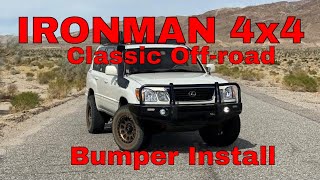 Ironman4x4 Front Bumper Install #100serieslandcruiser #lx470