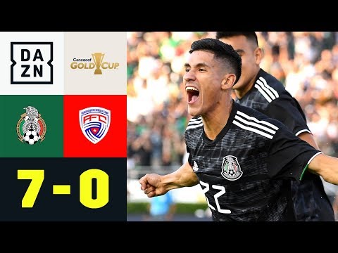 Uriel Antuna mit Dreierpack bei Schützenfest:  Mexiko - Kuba 7:0 | Gold Cup | DAZN Highlights