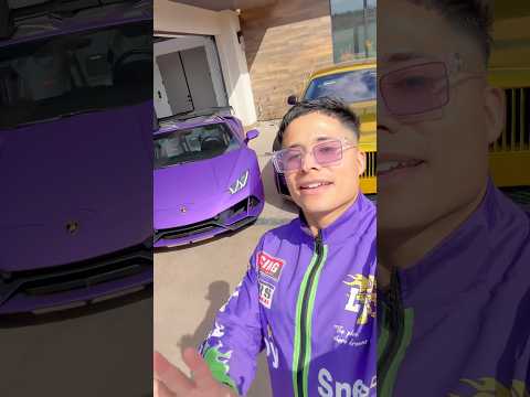 SANDO GOT A PURPLE LAMBO! 😱💜🕺🏻#peratebaby