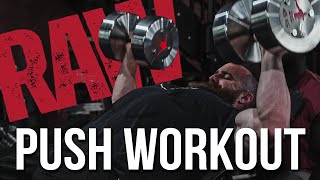 Full Push Day Workout - Minimal Editing- how to structure a push day, for big chest delts triceps