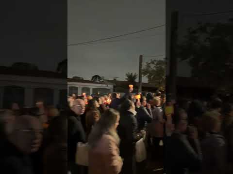 Procissão das Luzes, festa da padroeira no Santuário Santa Rita de Cássia, Vila Hauer.