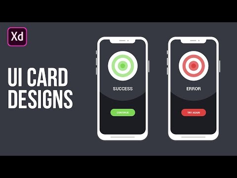 UI Card Design in Adobe XD Tutorial