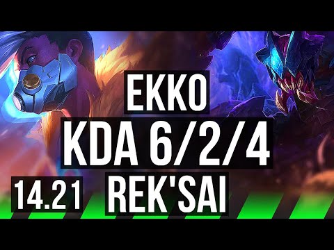 EKKO vs REK'SAI (JGL) | 6/2/4 | KR Master | 14.21