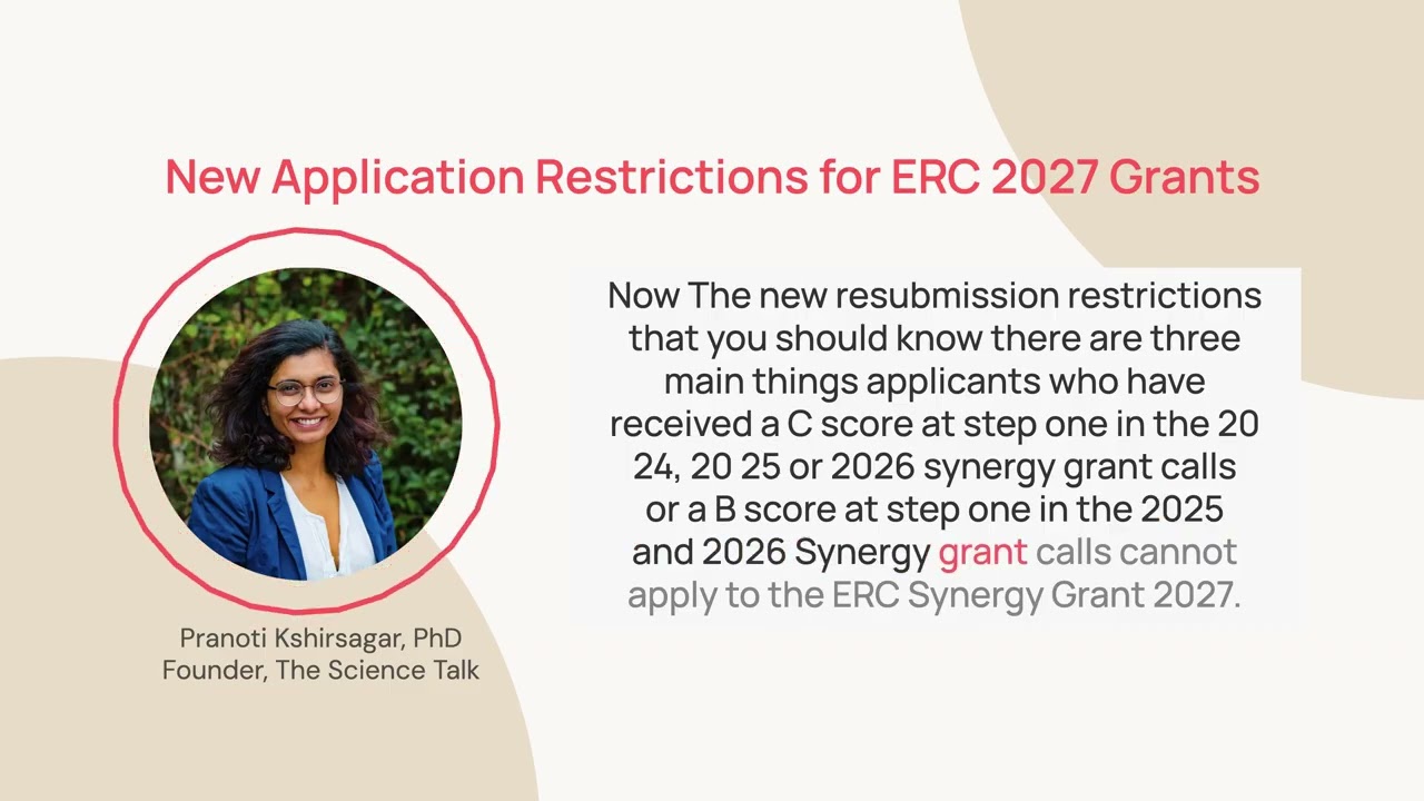 New Restrictions on ERC Grants - Announced on April 16, 2026