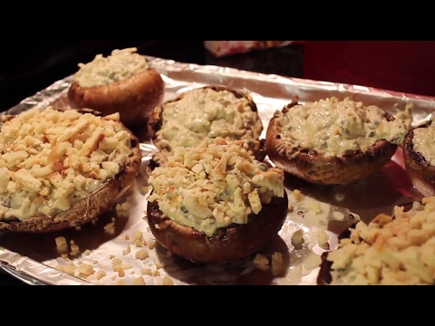 9. Veggie Stuffed Creamcheese Mushrooms