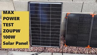 Before you Buy - Zoupw N-Type 16BB 100 Watt Solar Panel Full Power Test REVIEW - #founditonamazon