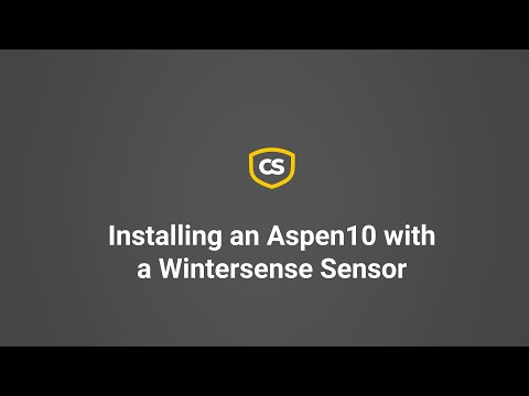 Installing an Aspen 10 with a Wintersense Sensor