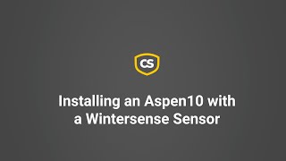 installing an aspen 10 with a wintersense sensor