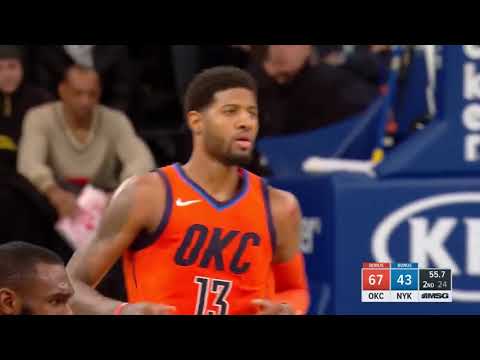 Russell Westbrook & Paul George SICK Highlights Thunder vs Knicks 2019 01 21   31 Pts for PG