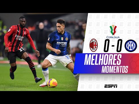 Gols e lances de Milan x Internazionale
