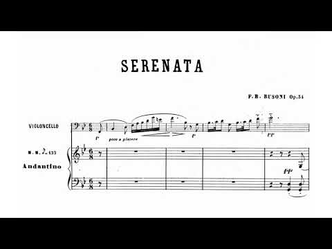 Ferruccio Busoni - Serenata for cello and piano Op. 34 (audio + sheet music)
