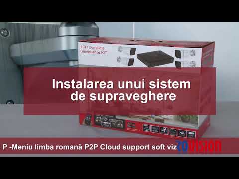 Kit sistem 4 camere supraveghere Rovision full hd cu accesorii