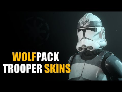 104th Wolfpack Battalion Trooper Skins Showcase - Star Wars Battlefront 2 (Squad System Update)