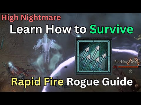 Diablo IV - Rapid Fire Rogue - How to SURVIVE in high Nightmare!  - In-depth Guide
