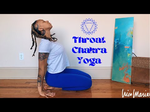 🔵  25 Minute Throat Chakra Yoga | Communication, Expression, Speaking Your Truth 🔵