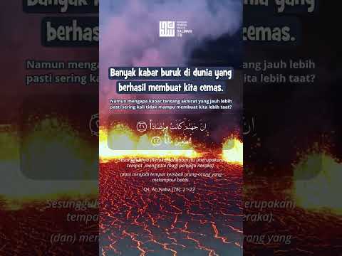 Dunia Bukan Tempat Penyelesaian Semua Masalah