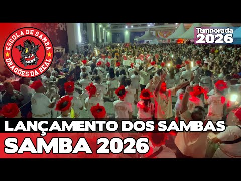 DRAGÕES DA REAL 2026 AO VIVO | LANÇAMENTO DOS SAMBAS DE SP 4K | #LDS26