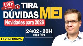 🔴 AO VIVO Tira Dúvidas MEI 2026! 24/02 as 20h