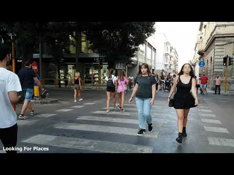 The shopping streets in Lecce