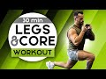 30-Minute Lower Body and Core Dumbbell at-home Workout (Follow Along)
