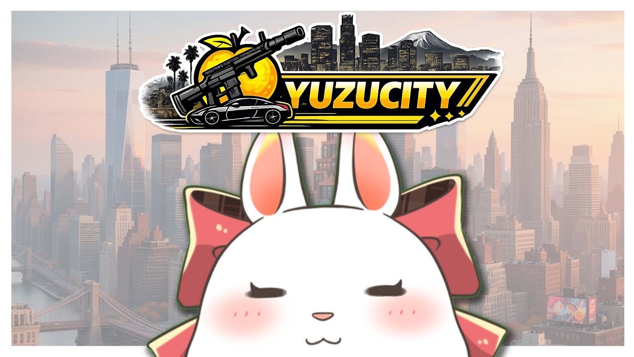 Day18【#Yuzucity 】お墓の荒らしを済ませたうさち✌（PC軽くするためにヒト化中）【#ゆず鯖 / #兎知まる 】