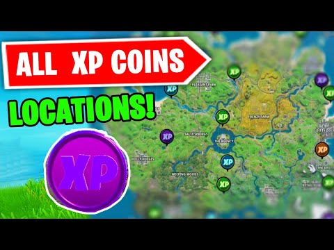 ALL Fortnite XP COINS for WEEK 8! (Green, Blue, Purple + Gold XP Coins in the description)