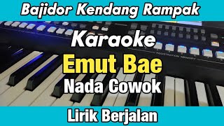 Download lagu Karaoke - Emut Bae Nada Cowok Bajidor Kendang Rampak Lirik Berjalan mp3