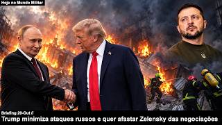 Trump minimiza ataques russos e quer afastar Zelensky das negociações: Briefing 20-Out