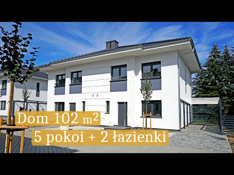 Oglądamy dom 102 m2 na sprzedaż! Dobry projekt bliźniaka dla rodziny z dziećmi! Jelonek, Suchy Las