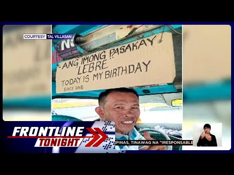 Maraming netizens, natuwa sa pa-birthday ng isang tsuper sa Cebu Frontline Tonight