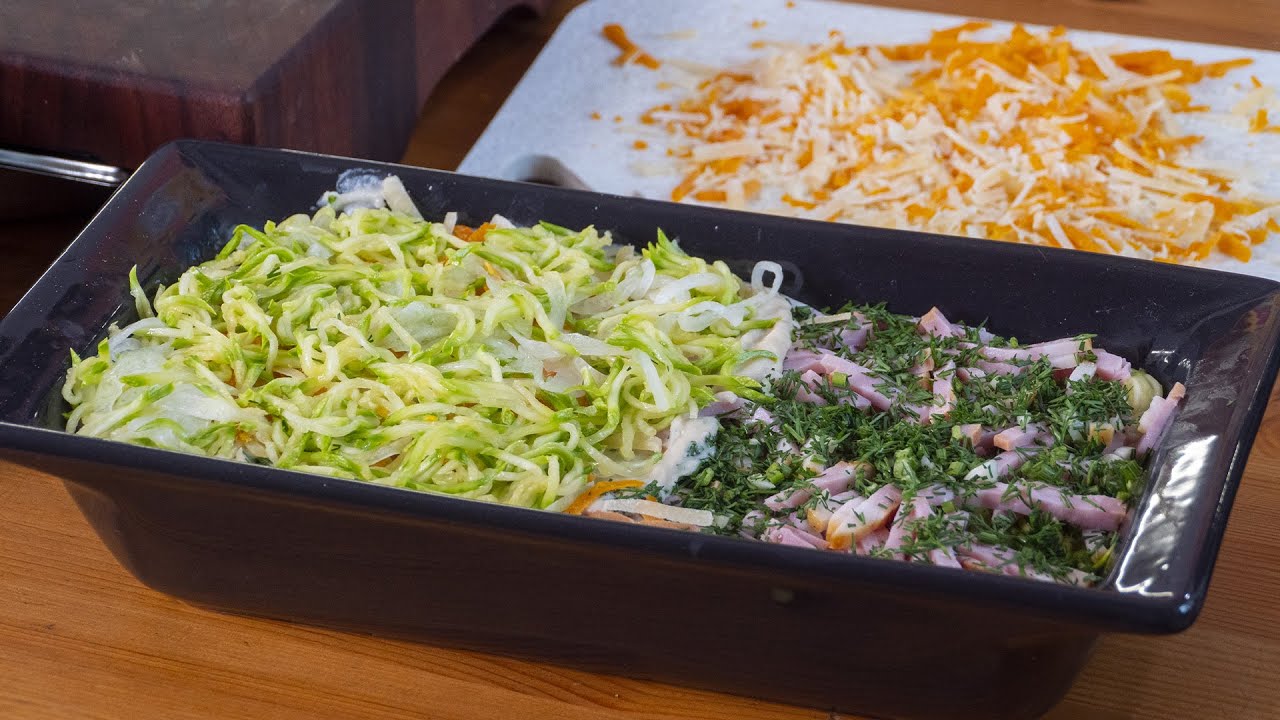 Гратен из кабачка и ветчины - Обалденная запеканка которую вы легко повторите