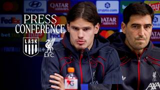 Champions League Press Conference: LASK vs Liverpool | Milos Kerkez & Andoni Iraola