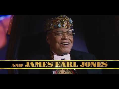 Coming 2 America (2021) official trailer frame of Zamunda palace festivities tied to the film’s musical set-pieces