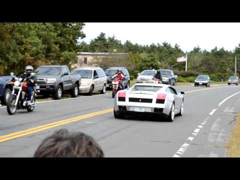Lamborghini Gallardo fast acceleration on street HD