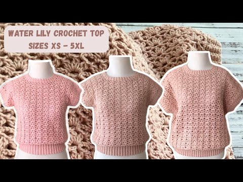 How to Crochet Lacy Summer Top. Water Lily Top. Crochet Video Tutorial