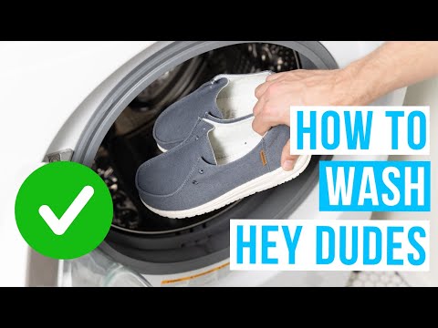 How to WASH HEY DUDES | Clean white Hey Dudes
