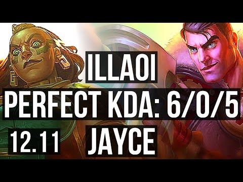 ILLAOI vs JAYCE (TOP) | 6/0/5, Rank 6 Illaoi, Dominating | KR Master | 12.11