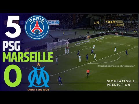 PSG 5-0 MARSEILLE / Résumé  / Ligue 1 / Simulation de jeux vidéo et récréation