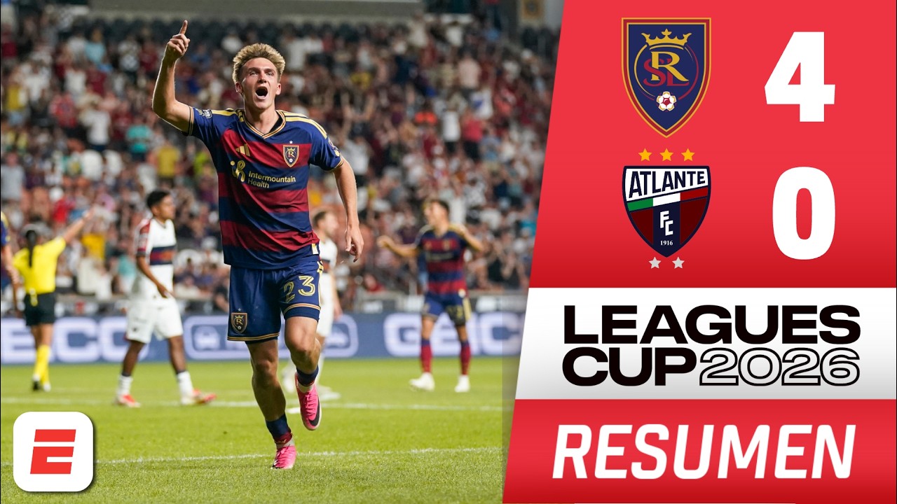Un ATLANTE SIN RESPUESTA CAYÓ GOLEADO por 4-0 ante REAL SALT LAKE | Leagues Cup | Resumen